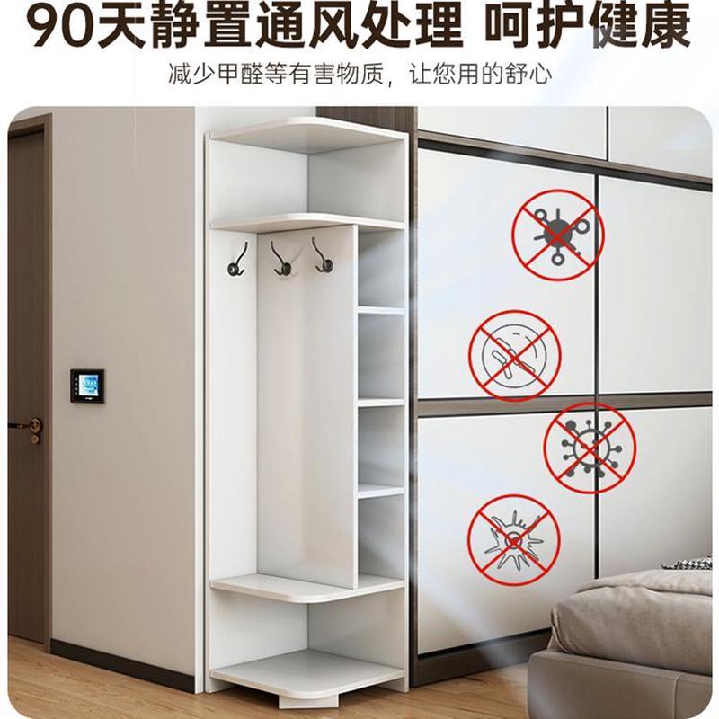 北欧靠墙角柜墙角拐角置物架客厅三角形落地储物柜卧室架轻奢柜子