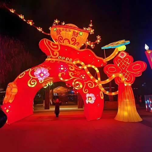大型春节花灯灯组设计新年春节灯会灯展景区彩灯摆件源厂家定 制