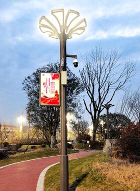 路灯厂家6米80瓦路灯8米100WLED高亮海螺臂太阳能路灯景观庭院灯