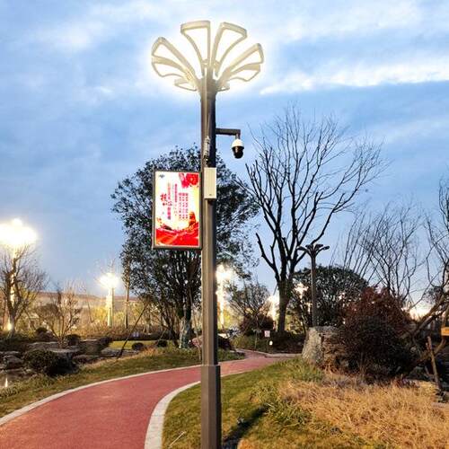 路灯厂家6米80瓦路灯8米100WLED高亮海螺臂太阳能路灯景观庭院灯