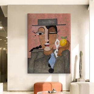 毕加索名画轻奢小众人物客厅沙发高级感背景墙装饰画艺术玄关挂画