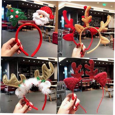 Christmas Old man snowman headband Christmas Eve headband