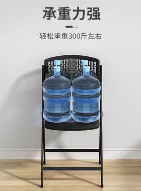 靠背椅简约可收折的椅子折叠椅阳台吧台折叠椅收折椅子家用办公椅