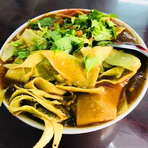 天津特产绿豆面嘎巴菜真空包装带卤450克锅巴菜小吃网红抖音早点