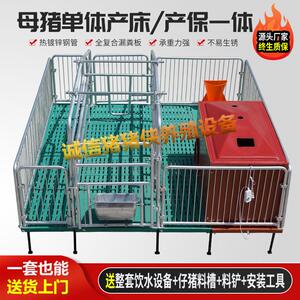 单体母猪产床保育床一体双体产保两用养殖设备产房猪用分娩定位栏