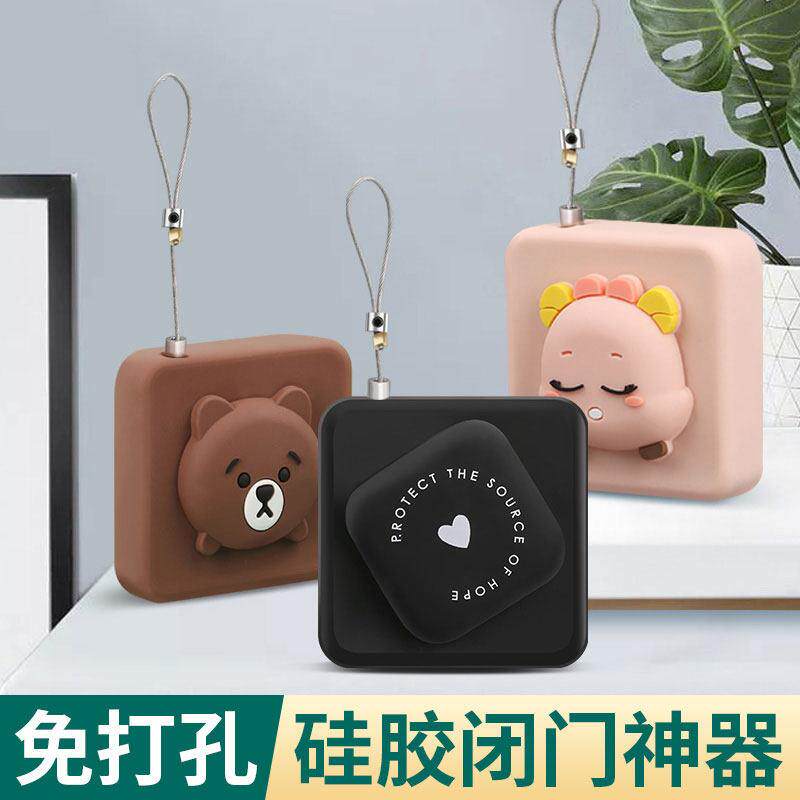 推拉木易门闭门回器缓冲自动沙门拉绳闭门关门阻尼弹绳房门简外开
