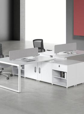 E0大柜职员办公桌简约现代六4人位6卡座双工位办公室家具四员工桌