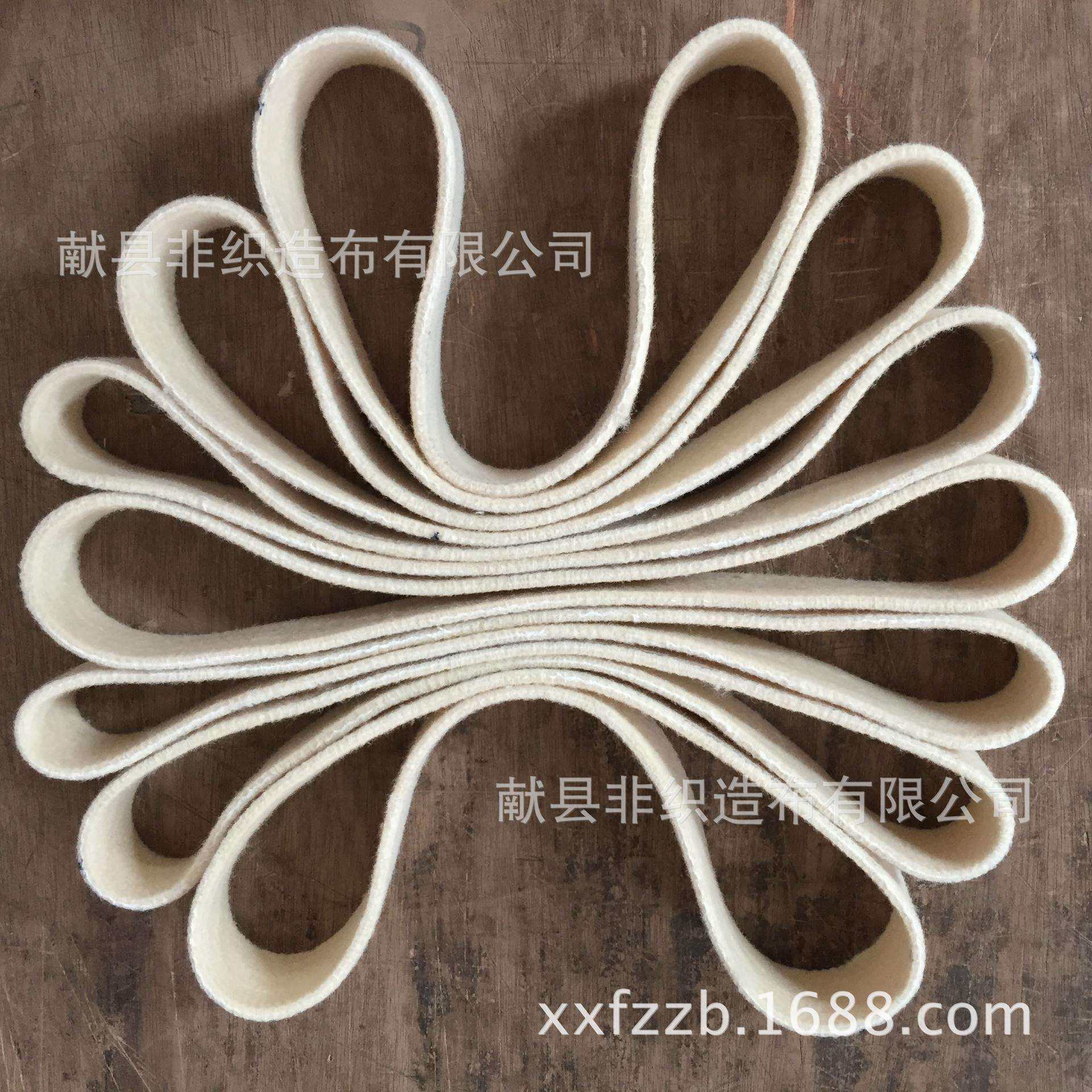 镜面抛光机械上蜡用环形无缝毛毡带不锈钢抛光带羊毛抛光带包邮