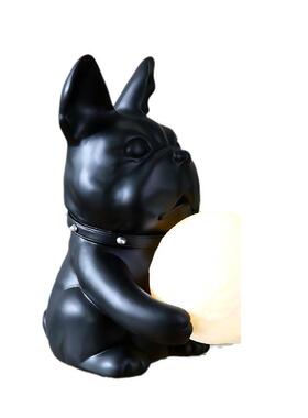 树脂法斗犬小夜灯月球灯入户家居客厅茶几装饰品桌面工艺品摆件