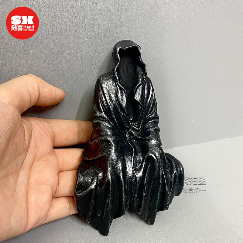 神秘黑衣人手办摆件 黑袍夜行者 车载机箱摆件现货礼物 创意玩具