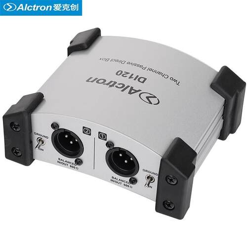 Alctron/爱克创 DI120两路无源DI盒阻抗变换器DIBOX舞台效果器