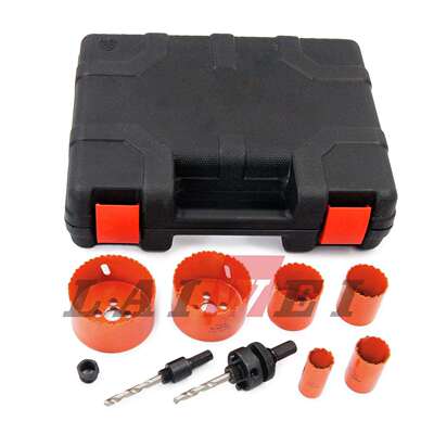 双金属开孔器套装9pcs管道开孔器Hole Saw 孔锯套装 切割深度38m