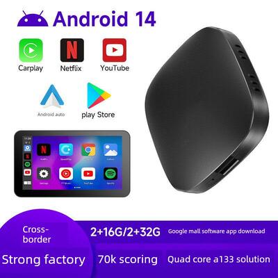 carplay转接器安卓Auto有线转无线汽车导航youtube互联盒子蓝牙