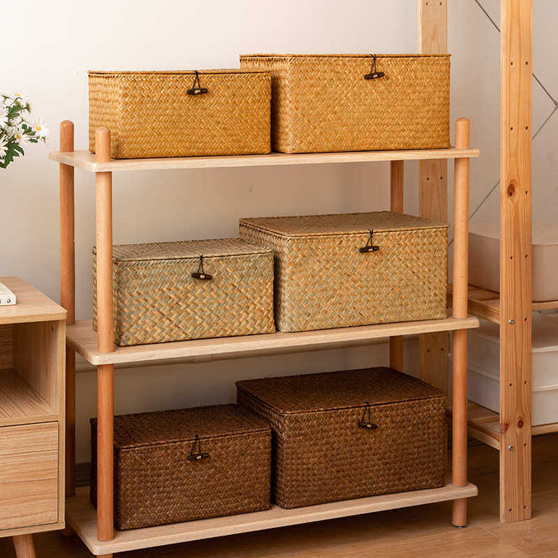 手工编织收纳篮藤编竹编零食收纳筐橱柜桌面储物盒整理箱收陈之红,收纳整理,其他收纳篮,淘宝优惠券,粉丝福利购,淘宝优惠卷