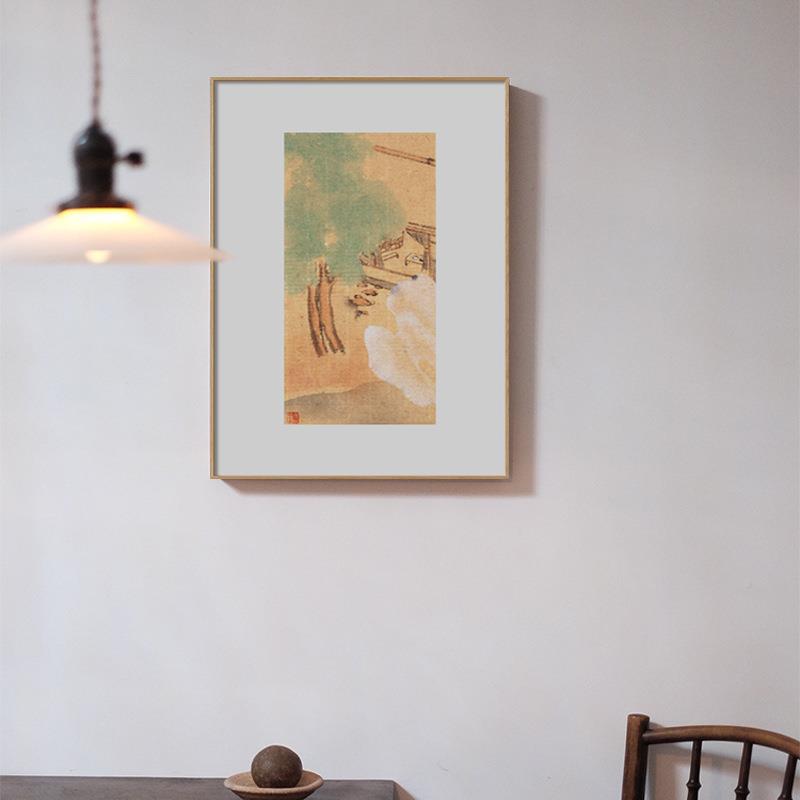 安居入夏新中式餐厅装饰画圃生樱桃水果组合壁画原木风风景挂画