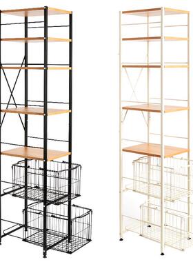 家厂定IRW制出口OEM厨置物架落地多层收纳架多功房能烤箱微波炉架