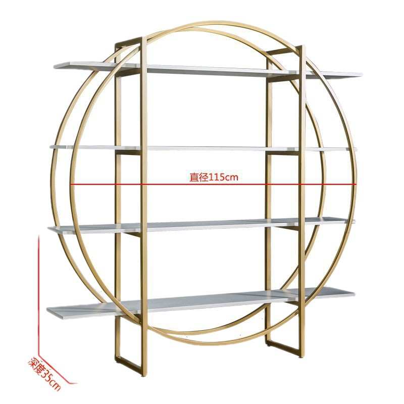 北欧物铁展示架隔断屏风装饰置创意玄关艺客厅落地办公书架架书柜