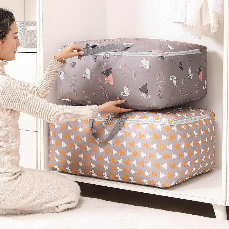 大容量被子收纳袋搬家打包袋幼儿园衣物整理袋防潮无纺布储物袋子