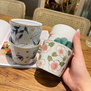 家用陶瓷杯水杯茶杯创意杯盖组合多用小碟子 老板娘自留款 日式
