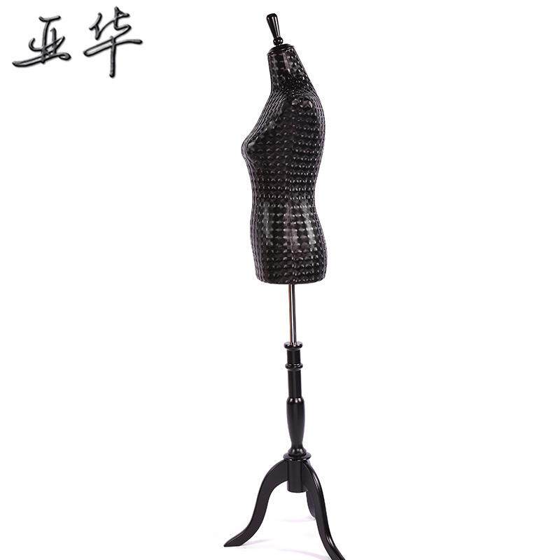 新款直销创意黑色模特道具女半身无头手服装展示道具橱窗婚纱拍摄