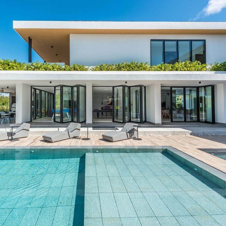 推拉折叠门直销客厅商铺室外隔音加厚断桥铝75重型可折叠