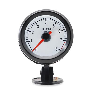 爆款2英寸52mm蓝灯黑圈汽车转速表0-8000RPM适合1-8缸