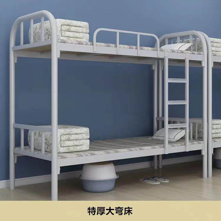 莞深工地工人高低铁艺床双层床50弯管员工宿舍铁架床上下铺铁床