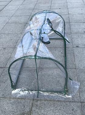 喷漆钢管花架迷你小暖房花房保温棚大棚防雨遮阳棚透明罩多肉棚