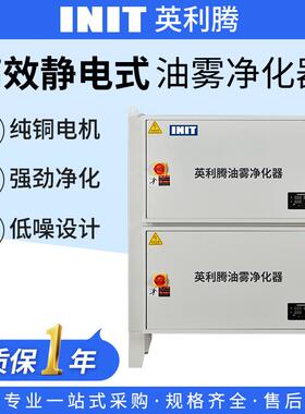 英利腾高效集中静电式烟雾水雾净化器攻牙机磨床油雾净化收集器