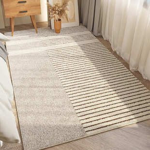 简约风卧室床边地毯加厚简约客厅沙发茶几毯家用房间飘窗防滑垫子