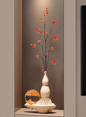 聚福葫芦厅带秋叶玄关摆JY-106龛件居家道壁店面展工作室等艺术过