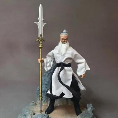 1/12自D6寸方大头romankey古装灯笼裤假两件武侠长款布袍