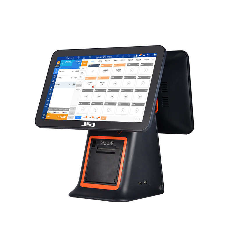 便利店带系统英文版收银多语机收银一体机机双屏饰品店言超市外贸