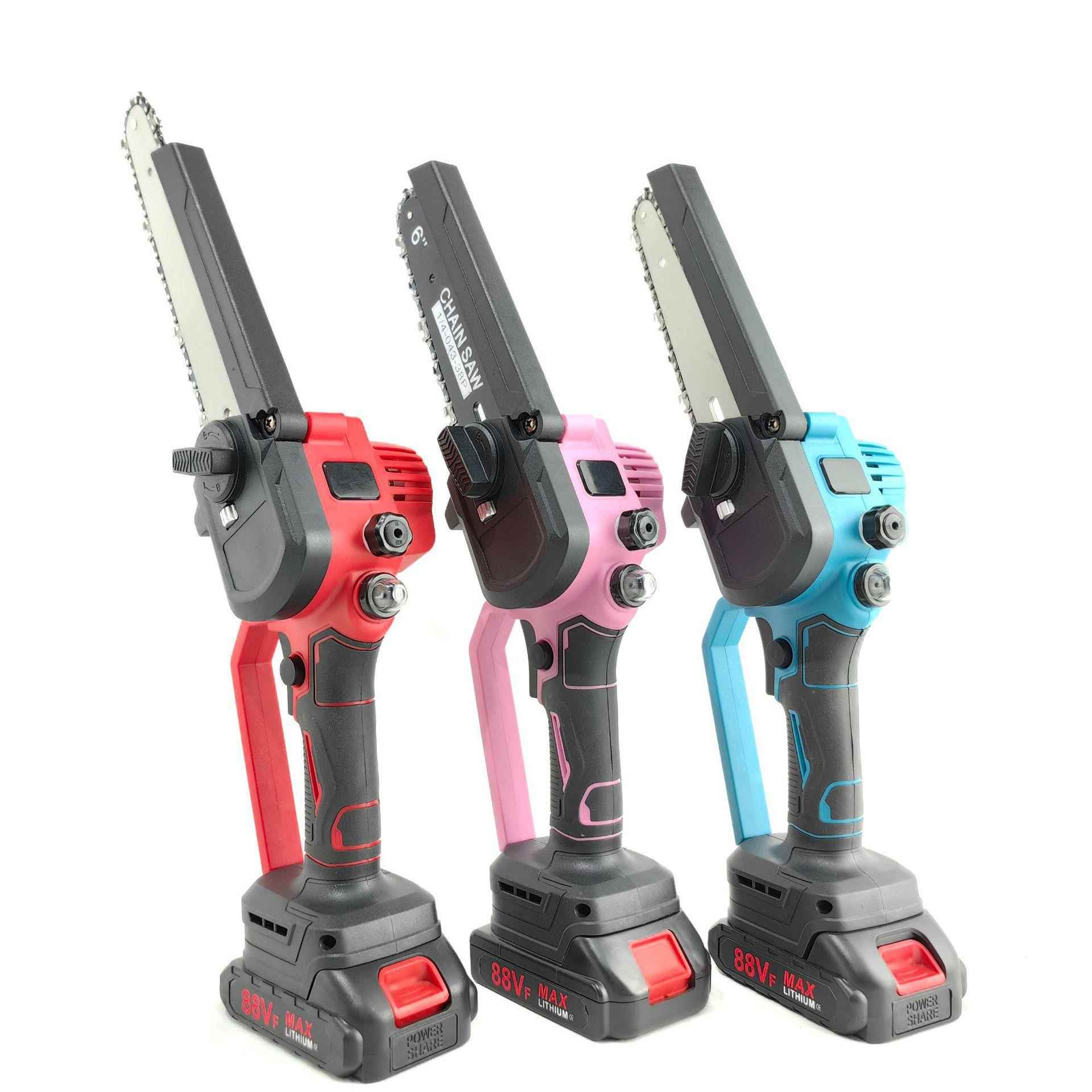 新款户数显油壶充电式手电MJU锯用型手持手提锂家电单伐木锯外电