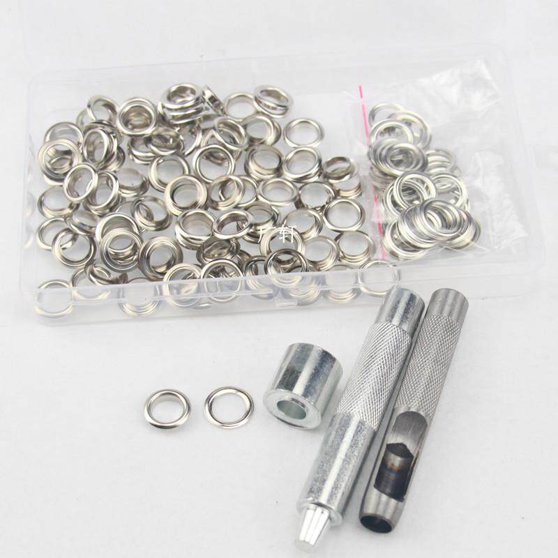 800#纯铜气眼带安装工具盒装气眼扣套装空心铆钉扣鸡眼扣10MM