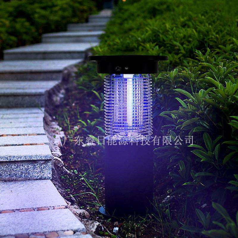 太阳能灭蚊灯户外led物理紫光杀虫灯小区家用灭蚊器照明灯具