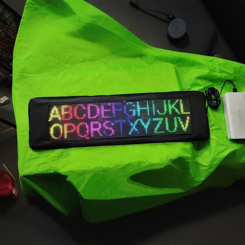 LE软D车载显示电子车贴汽窗车后LED屏柔性车载屏玻璃贴反复96750