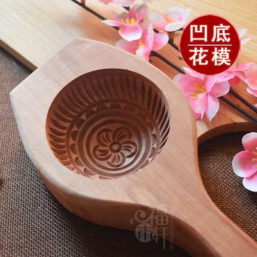 立体加深蒸馒头花样月饼糕点豆沙包模子手工木质面食模具