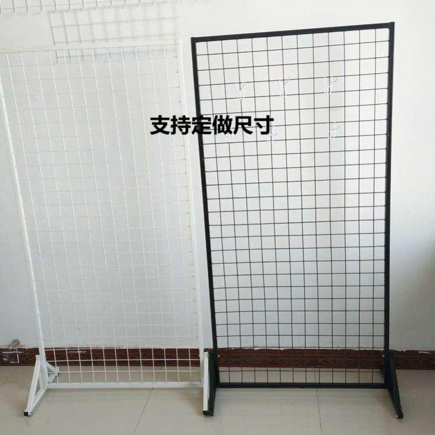 移动落地网格架饰品超市幼儿园铁艺展示架摆摊家用便携式挂墙