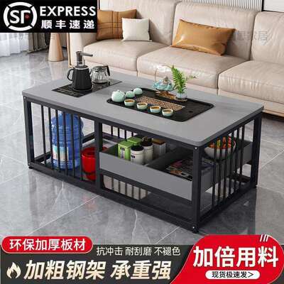 茶BZE几简约茶桌小户茶台客厅家泡用全自动茶中一体桌办公室式茶