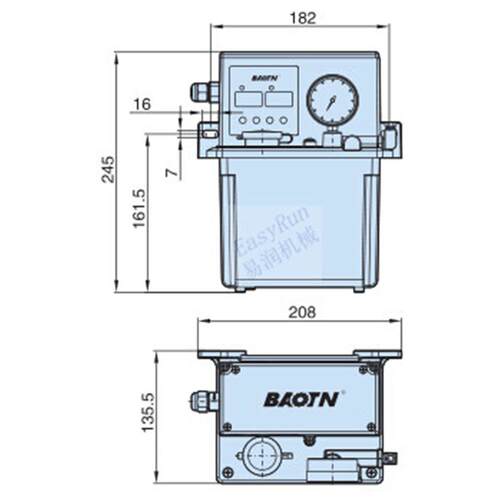 油原厂BT-C2P2电动润滑泵BAO宝TN腾款润滑泵车床升注塑机泵220V