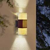 户外防水壁灯款 亚克力大功率室外双头上下发光别墅庭院灯Led