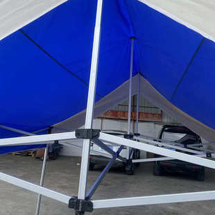 3*3米折叠停车棚 铝合金支架折叠帐篷网红摆摊夜市四角帐篷印logo