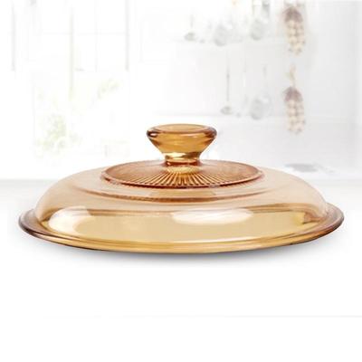 原装康宁锅盖茶色琥珀色玻璃盖晶彩透明玻璃原装盖正品盖子配件