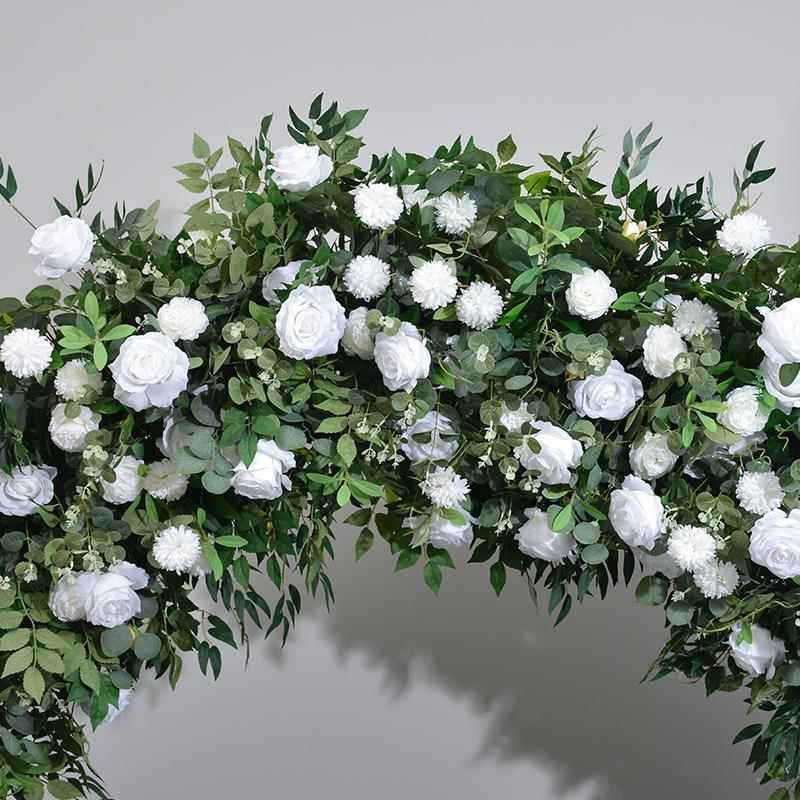 款婚庆圆形拱门RYR花新艺装草饰绿植花艺仿森系坪婚礼求婚布置真