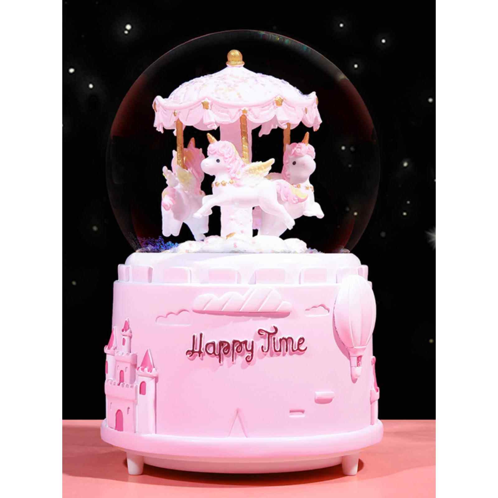 EMILY DREAM SNOW CRYSTAL BALL ORNAMENT GLOW GIRL CHILDRENS DAY GIFT BIRTHDAY GIRLFRIEND