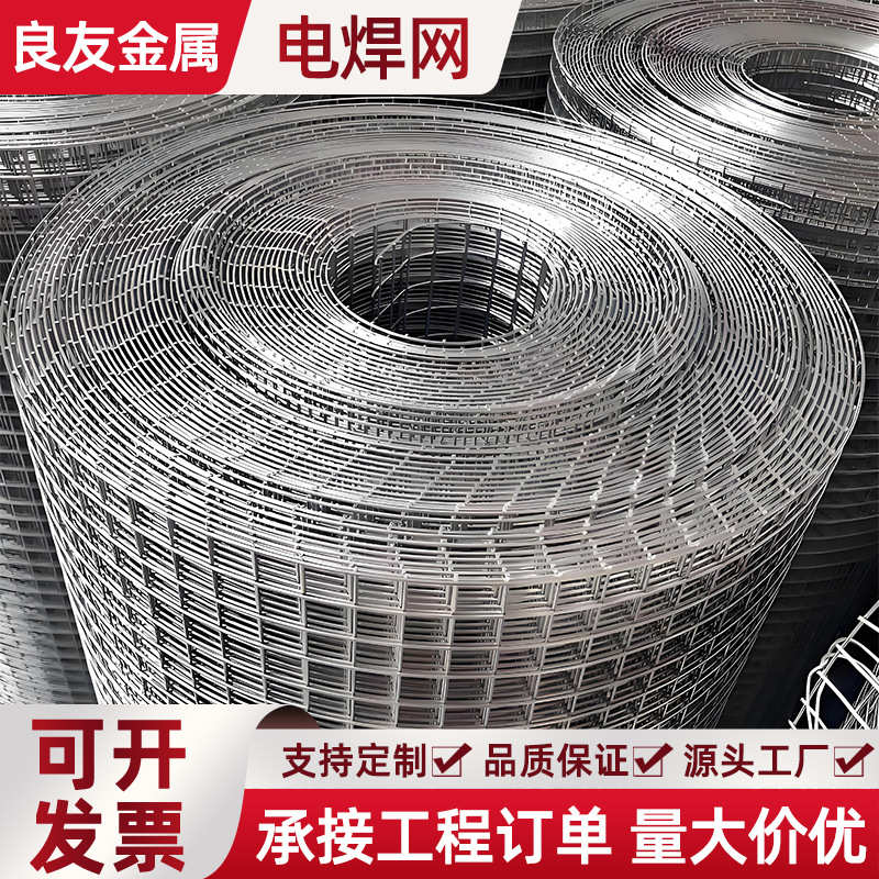 养鸡场镀锌钢丝网围栏 地暖铺镀锌电焊网钢丝网 防裂工业镀锌铁丝