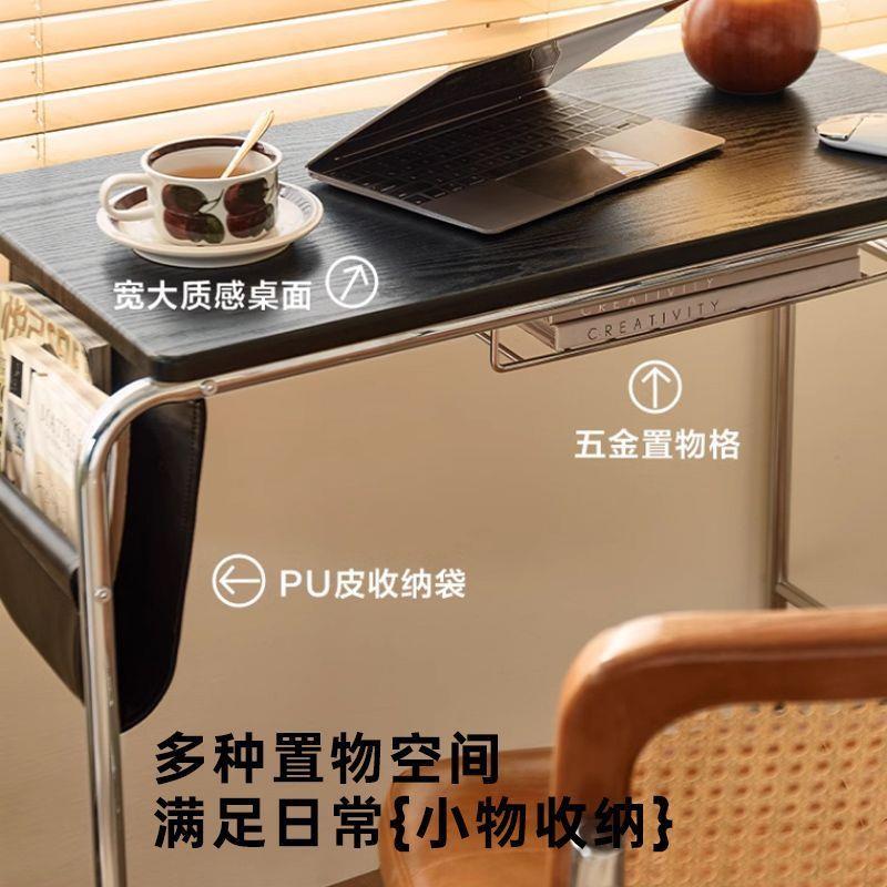 习简约家居窄书桌子室边办公电脑桌卧化386妆移动床桌小户型学工