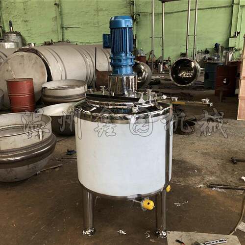 厂家直销200l电加热不锈钢搅拌罐食品级刮壁搅拌机液体调配罐