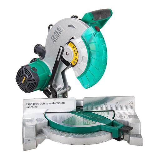 红明锯铝机多功能切割机255mm高精度锯铝合金木材铝45度人字锯